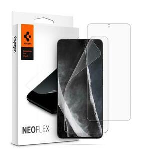 Folie de protectie Spigen Neo Flex pentru Samsung Galaxy S21 Ultra, Hidrogel, 2 buc (Transparent) imagine