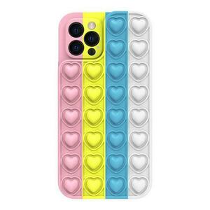 Husa Lemontti Heart Pop it compatibila cu iPhone 13 Pro, Multicolor 2 imagine