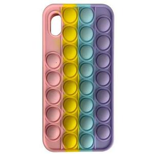 Husa Lemontti Pop it compatibila cu iPhone XR, Multicolor imagine