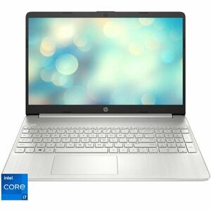 Laptop HP 15s-fq5006nq cu procesor Intel® Core™ i7-1255U pana la 4.70 GHz, 15.6, Full HD, IPS, 16GB, 1TB SSD, Intel® Iris® Xe Graphics, Free DOS, Natural Silver imagine