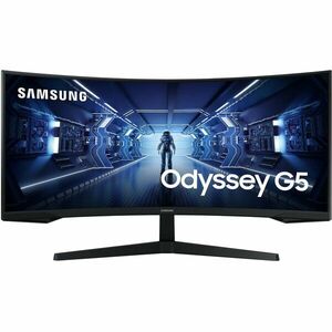 Monitor LED Samsung Gaming Odyssey G5 LC34G55TWWPXEN Curbat 34 inch UWQHD VA 1 ms 165 Hz HDR FreeSync Premium imagine