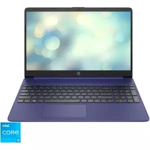 Laptop HP 15s-fq2022nq cu procesor Intel® Core™ i3-1115G4 pana la 4.10 GHz, 15.6, Full HD, 8GB, 512GB SSD, Intel® UHD Graphics, Free DOS, INDIGO Blue, imagine