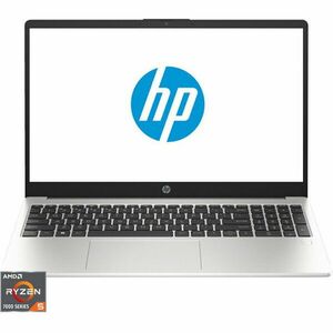 Laptop HP 15.6'' 255 G10, FHD, Procesor AMD Ryzen™ 5 7530U (16M Cache, up to 4.5 GHz), 16GB DDR4, 512GB SSD, Radeon, Free DOS, Turbo Silver imagine