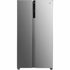 Side by side Beko GNO5322XPN, 532 l, Clasa E, NeoFrost Dual Cooling, Compresor ProSmart Inverter, Display with touch control, H 177 cm, Inox Look imagine