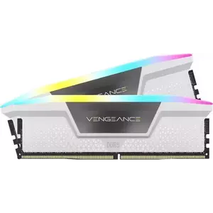 Memorie Desktop Corsair Vengeance RGB 32GB(2 x 16GB) DDR5 5600Mhz CL40 White imagine