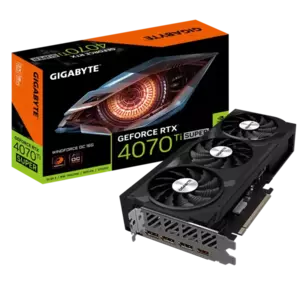 Placa Video Gigabyte GeForce RTX 4070 Ti SUPER WINDFORCE OC 16GB GDDR6X 256 biti imagine