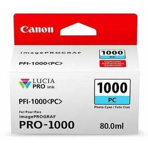 Cartus cerneala Canon PFI-1000PC, 80 ml (Cyan) imagine