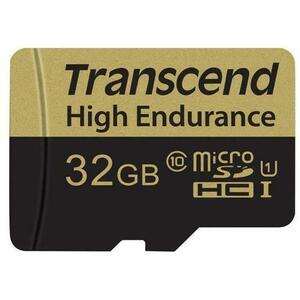 Card de memorie Transcend TS32GUSDHC10V, microSDXC, 32GB, Clasa 10 + Adaptor microSD imagine