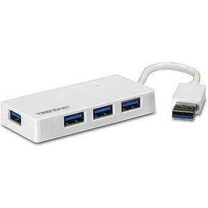 Hub USB TRENDnet TU3-H4E, 4 port USB 3.0 (Alb) imagine