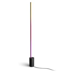 Lampadar LED RGB inteligent Philips Hue Gradient Signe floor, 29W, 1800 lm, lumina alba si colorata, IP20, 145.8 cm, Aluminiu (Negru) imagine