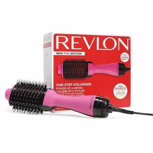 Perie electrica fixa REVLON One-Step Hair Dryer and Volumizer, RVDR5222PE, pentru par mediu si lung, Roz imagine