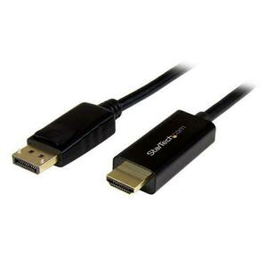 Cablu StarTech DP2HDMM2MB, DisplayPort 1.2, HDMI, 4K/30Hz, 2m (Negru) imagine