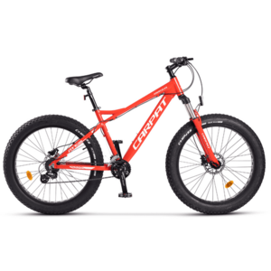 Bicicleta MTB-Fat Bike CARPAT Haercules C26278H, 16 Viteze, Roti 26inch, Frane Hidraulice Disc (Rosu/Alb) imagine