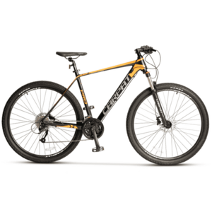 Bicicleta Mountain Bike CARPAT PRO C26227H LIMITED EDITION, Roti 26 inch, Echipare Shimano Altus 27 viteze, Frane Hidraulice Disc, Cadru Aluminiu (Negru/Portocaliu) imagine