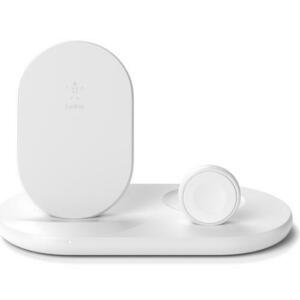 Incarcator wireless Belkin, Boost Charge, 3 in 1pentru iPhone/ Apple Watch /Airpods, Alb imagine