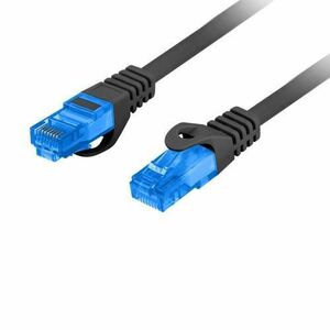 Cablu ecranat S / FTP, Lanberg 42715, cat6A, mufat 2xRJ45, lungime 10 m, AWG 26, 500 MHz, LSZH, de legatura retea, ethernet, Negru imagine