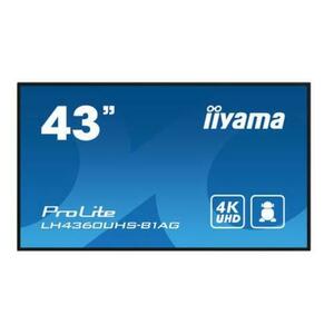 Display Profesional VA LED iiyama ProLite 42.5inch LH4360UHS-B1AG, Ultra HD(3840 x 2160), HDMI, Boxe (Negru) imagine