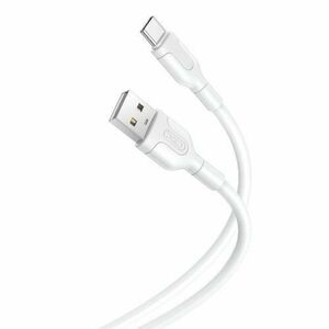 Cablu Date si Incarcare USB-A - USB-C XO Design NB212, 18W, 1m, Alb imagine