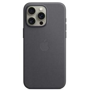 Husa Protectie Spate Apple FineWoven Case MagSafe pentru Apple iPhone 15 Pro Max (Negru) imagine