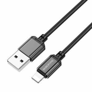Cablu Date si Incarcare USB-A - Lightning Borofone BX87 Sharp, 18W, 1m, Negru imagine