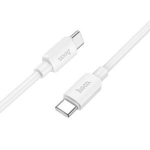 Cablu Date si Incarcare USB-C - USB-C HOCO X96, 60W, 1m, Alb imagine