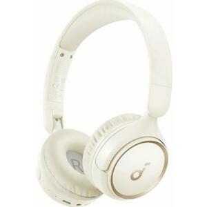 Casti Stereo Wireless On-Ear Anker Soundcore H30i, Design Pliabil, Pure Bass, Bluetooth 5.3 (Alb) imagine