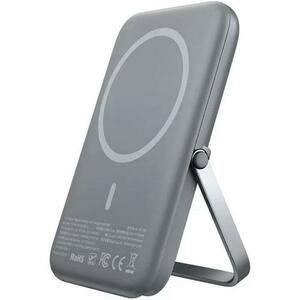 Acumulator Extern Wireless Mcdodo Mocha Series Wireless MagSafe 5000mAh, 15W, stand inclus (Gri) imagine