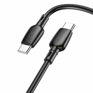 Cablu Date si Incarcare USB-C - USB-C Borofone BX93, 60W, 1m, Negru imagine