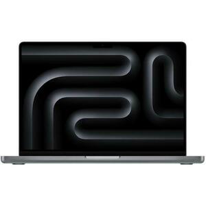 Laptop Apple MacBook Pro 14 2023 (Procesor Apple M3 (8-core CPU / 10-core GPU) 14.2inch Liquid Retina XDR, 8GB, 512GB SSD, Mac OS Sonoma, Layout INT, Gri) + adaptor priza US - EU imagine