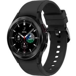 Smartwatch Samsung Galaxy Watch 4 Classic SM-R885, Bratara Cauciuc 42mm, LTE, Rezistent la apa si praf (Negru) imagine