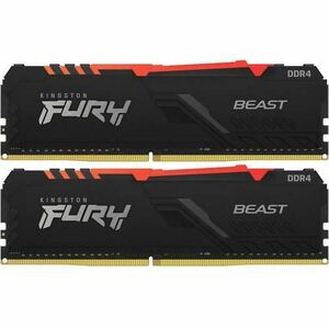 Memorii Kingston FURY Beast RGB 64GB(2x32GB) DDR4 3000MHz CL16 Dual Channel Kit imagine