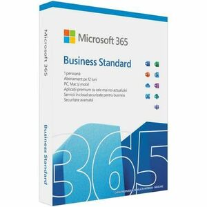 Microsoft® M365 Business Standard, Romana, subscriptie 1 an, 1 utilizator, retail imagine
