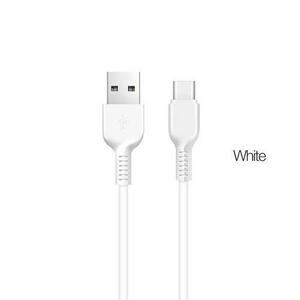 Cablu date Hoco X20 Flash, USB - USB Type-C, Silicon, 2A, 1m, Alb imagine