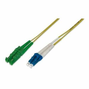 Cablu de retea Assmann, Fibra optica, E2000/APC, 1m, Multicolor imagine