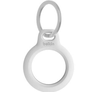 Suport securizat Belkin cu inel pentru AirTag Apple, Alb imagine