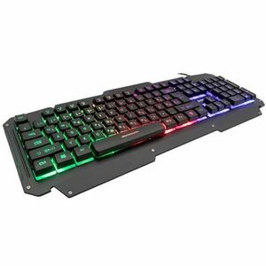 Tastatura Gaming MS Elite C330, RGB, USB, Layout UK (Negru) imagine