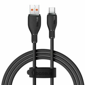 Cablu Date si Incarcare USB-A - USB-C Baseus Pudding, 100W, 2m, Negru imagine