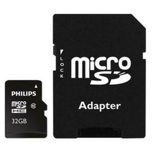 Card de memorie Micro SDHC Philips FM32MP45B/00, 32GB, cu adaptor SD, Clasa 10 imagine