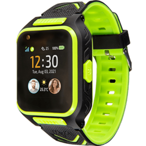 Smartwatch MyKi 4 LTE, Ecran IPS 1.4inch, Bluetooth, 4GB Flash, Camera 2MP, Apeluri vocale si video, Tripla localizare, Wi-Fi, Waterproof IP67 (Verde/Negru) imagine