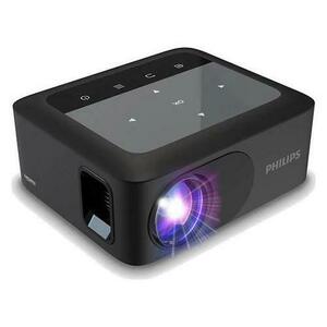 Videoproiector Philips NeoPix 110, HD (1280 x 720), LED LCD, 100 lumeni, Wi-Fi, HDMI, USB, Micro SD (Negru) imagine