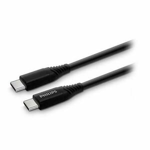 Cablu de date Philips PH-DLC5206C, USB Type-C la USB Type-C, 2m (Negru) imagine