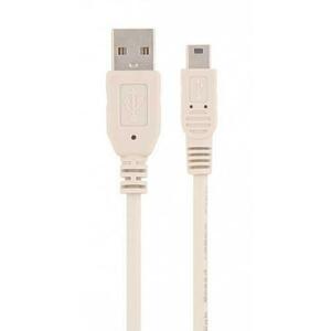 Cablu TnB USBMIUSB1, USB la mini USB 5 pin, 1 m (Alb) imagine