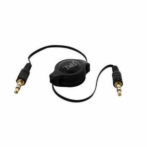 Cablu Audio Retractabil TnB TBJACK1, Jack 3.5mm la Jack 3.5mm, 100 cm (Negru) imagine