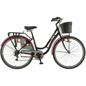 Bicicleta Oras Polar Grazia 6s, roti 28 inch, cadru L, 6 viteze, Negru imagine