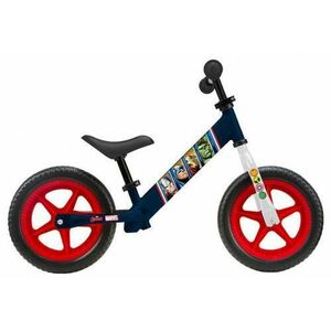 Bicicleta Copii PEGAS Avengers, anvelope de spuma EVA - 12 inch, sa moale reglabila 29 - 41 cm, rulmenti din otel, Albastru imagine