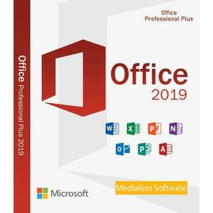 Microsoft Office 2019 Professional Plus, 32/64 bit, Multilanguage, Medialess imagine