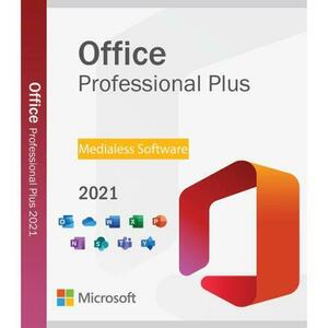 Microsoft Office 2021 Professional Plus, 32/64 bit, Multilanguage, Medialess imagine