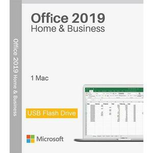 Microsoft Office 2019 Home & Business, MacOS 64 bit, Multilanguage, Retail, Flash USB imagine