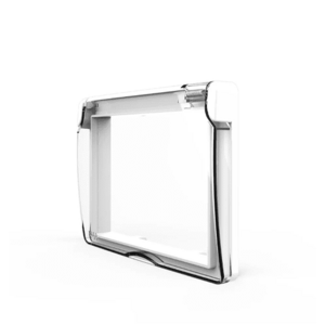 Capac de protectie rezistent la apa pentru prizele LIVOLO din sticla, Italian, 3M (Alb) imagine