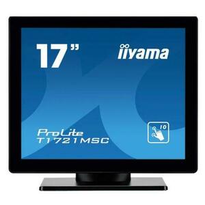 Monitor TN LED iiyama 17inch T1721MSC-B2, 1280 x 1024, VGA, HDMI, Boxe, Touchscreen (Negru) imagine